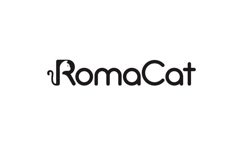 Romacat品牌logo设计