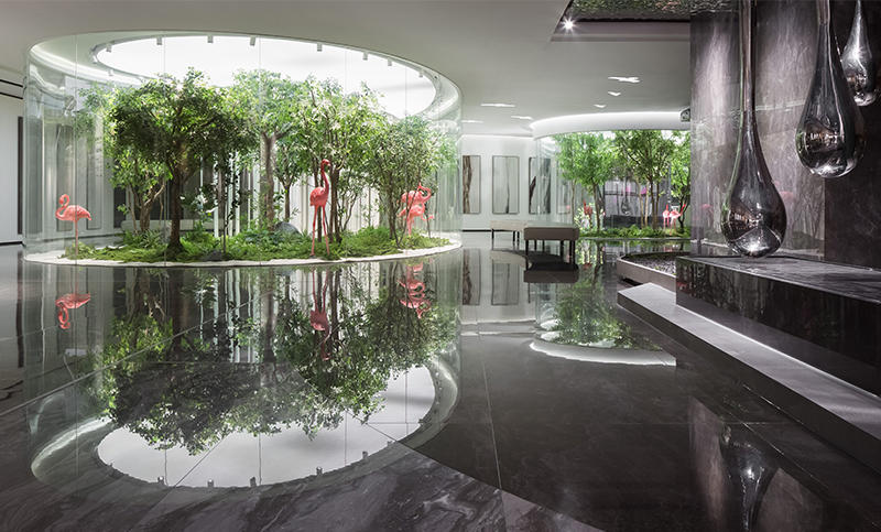软装设计·商业展厅空间·新东方风格：美陶瓷砖总部M&T巢流馆