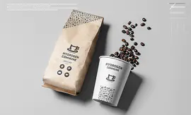 卯九氢气公社H2COFFEE咖啡品牌LOGVIS识别系统设计