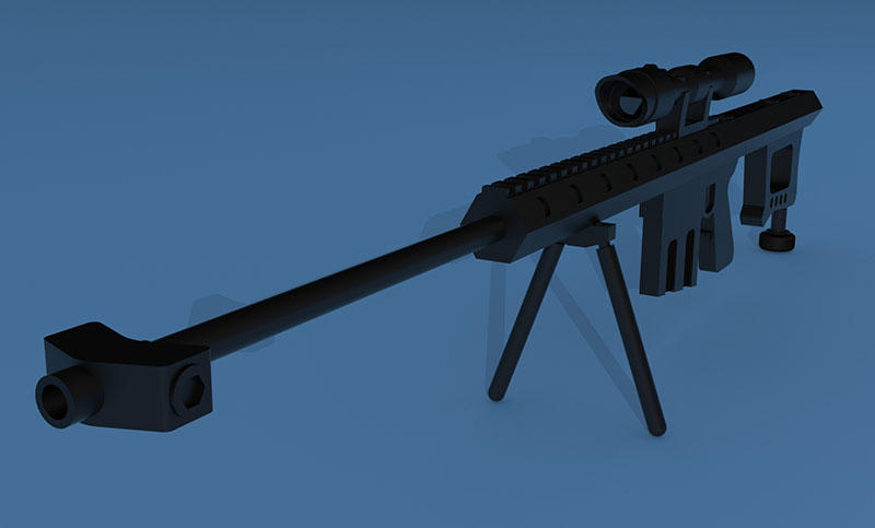 依据网图制作某gun的3D模型